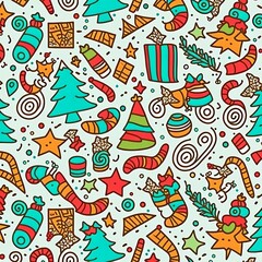 Abstract colorful Christmas pattern background