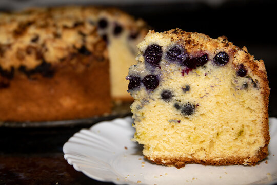 Traditional Brazilian grape cake known as "cuca de uva" or "kuka de uva" , traditional German recipe. "cuca ga&uacute;cha".Selective focus and fine details