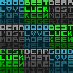 seamless square of the best wishes letter for the background