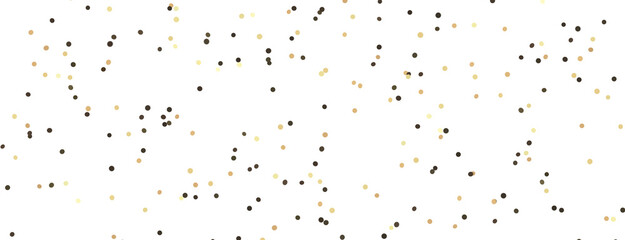 Glittering golden confetti png. Glittering golden confetti falls from above on transparent background. Celebrate festivals.