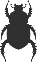 Beetle Insect Black Silhouette Icon