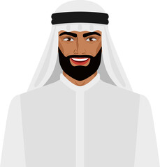 Arabian businessman in traditional clothes