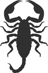 Scorpion black silhouette icon