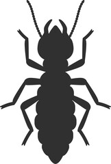 Termite black silhouette icon
