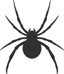 Spider Black Silhouette Icon