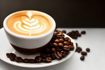 Latte Art Coffee Espresso Close Up