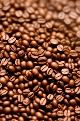 Coffee Beans Roasted Close Up