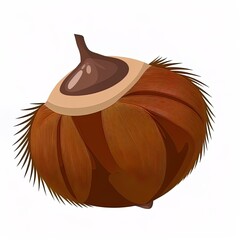 Chestnut icon. Cartoon of chestnut icon for web design isolated on white background
