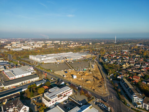 Der Lausitz Park Cottbus in Cottbus. Edeka-Minden/Hannover investiert bis zu 80 Millionen Euro f&uuml;r den kompletten Neubau des Centers im S&uuml;den von Brandenburg.