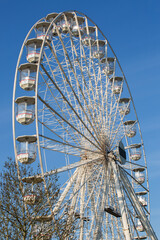 ferris wheel on a blue sky