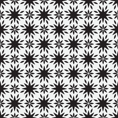 Abstract floral holiday seamless pattern. Line arabesque ornamental texture. Artistic geometric mosaic background in arab orient style.