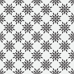 Abstract floral holiday seamless pattern. Line arabesque ornamental texture. Artistic geometric mosaic background in arab orient style.