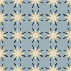 Abstract arabesque asian seamless pattern. Line floral holiday ornamental texture. Artistic geometric background in arab orient style