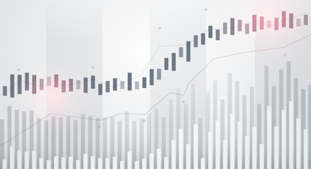 Fototapeta premium Finacial Market And Trading Chart