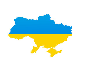 Ukraine, Europe. Ukrainian border. Crimea. Map, poster, banner, war. Vector illustration