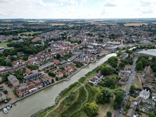 Faversham Kent UK aerial view
