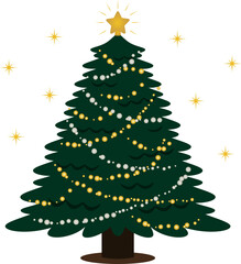 シンプルなクリスマスツリー