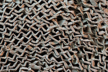 Recycled structures, an abstract photograph.