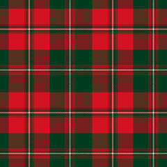 Christmas tartan plaid. Scottish pattern fabric swatch close-up. 