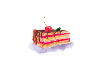 cake with cherry