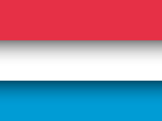 Flag of Luxemburg. Paper cut vector background. Best for mobile apps, UI and web design. Editable vector illustration.