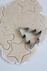 christmas cookie cutters and cookies