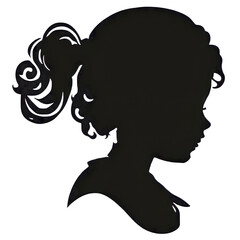 silhouette of a girl