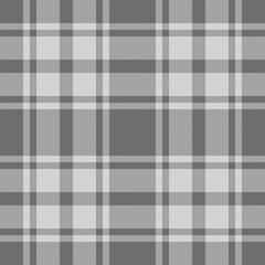 Plaid seamless pattern. Check fabric texture. Vector textile print.