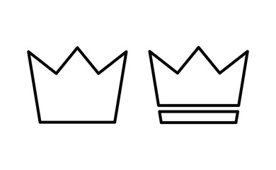 Crown icon vector for web and mobile app. crown sign and symbol