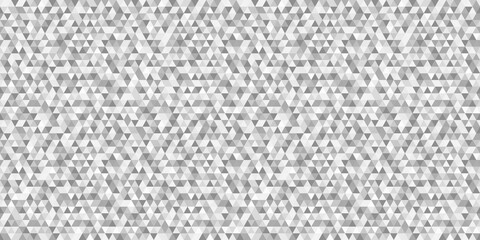 Mosaic pattern from triangles. Seamless abstract texture. Triangle multicolored background. Geometric wallpaper. Print for flyers, banners and textiles. Doodle for design. Black and white illustration