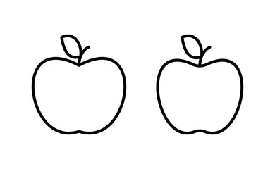 Apple icon vector for web and mobile app. Apple sign and symbols for web design.