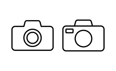 Camera icon vector for web and mobile app. photo camera sign and symbol. photography icon.