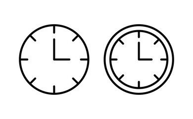 Clock icon vector for web and mobile app. Time sign and symbol. watch icon