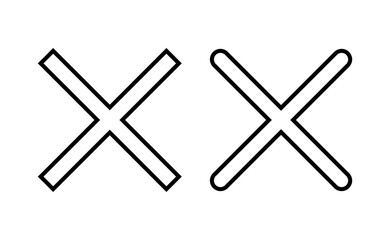 Close icon vector for web and mobile app. Delete sign and symbol. cross sign
