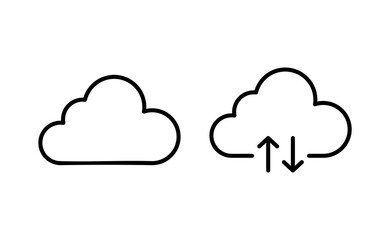 Cloud icon vector for web and mobile app. cloud sign and symbol