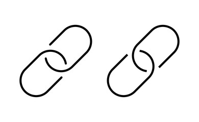 Link icon vector for web and mobile app. Hyperlink chain sign and symbol