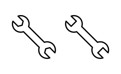 Wrench icon vector for web and mobile app. repair icon. tools sign and symbol