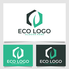 eco logo vector design template