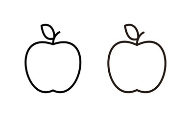 Apple icon vector for web and mobile app. Apple sign and symbols for web design.