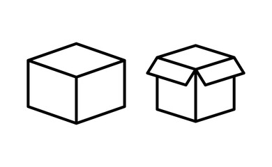 Box icon vector for web and mobile app. box sign and symbol, parcel, package