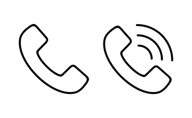 Call icon vector for web and mobile app. telephone sign and symbol. phone icon. contact us