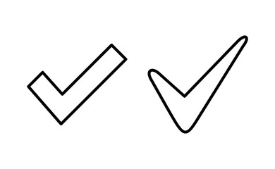 Check mark icon vector for web and mobile app. Tick mark sign and symbol