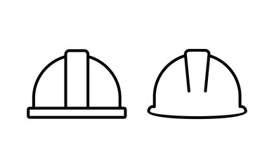 Helmet icon vector for web and mobile app. Motorcycle helmet sign and symbol. Construction helmet icon. Safety helmet