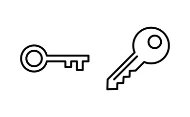 Key icon vector for web and mobile app. Key sign and symbol.