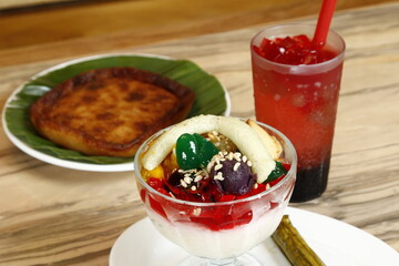 Bibingka, halo-halo, sago't gulaman - local and traditional Filipino desserts