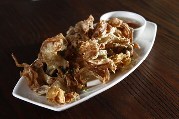 Chicharon bulaklak, filipino pulutan (pick up food)