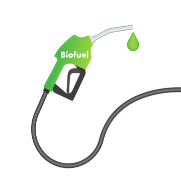 Biofuel Gas Station. Eco Petrol. Vector stock illustration.