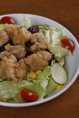 single serve simple chicken salad