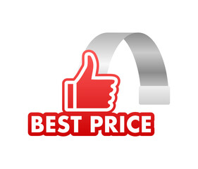 Fototapeta premium Best price sign, label. Vector stock illustration