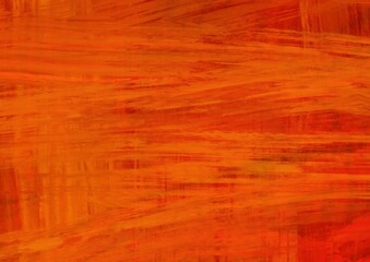 赤・オレンジの絵具抽象背景